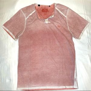 BUFFALO David Bitton Washed Tee w/ buttons, XL